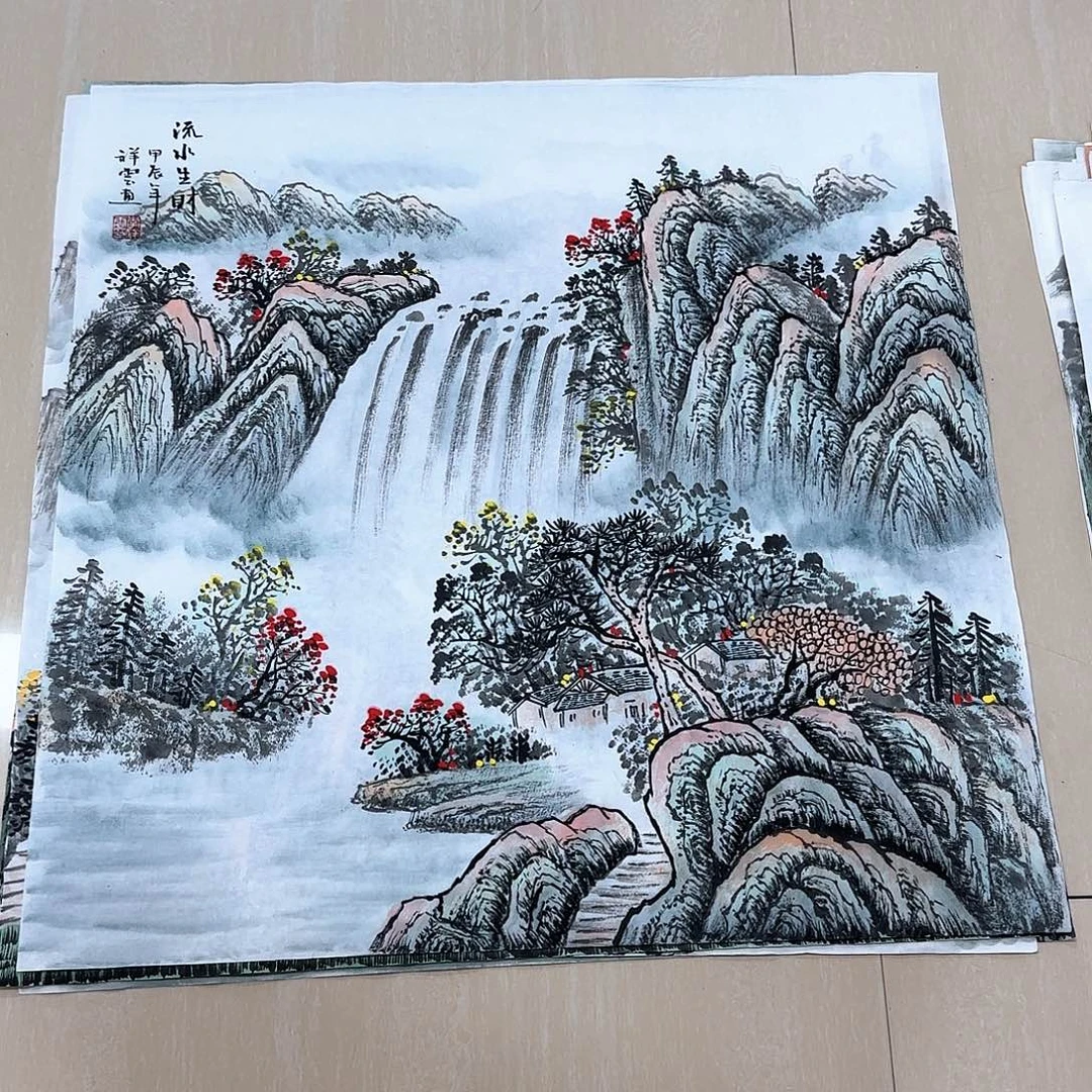 国画国画作品展。国画