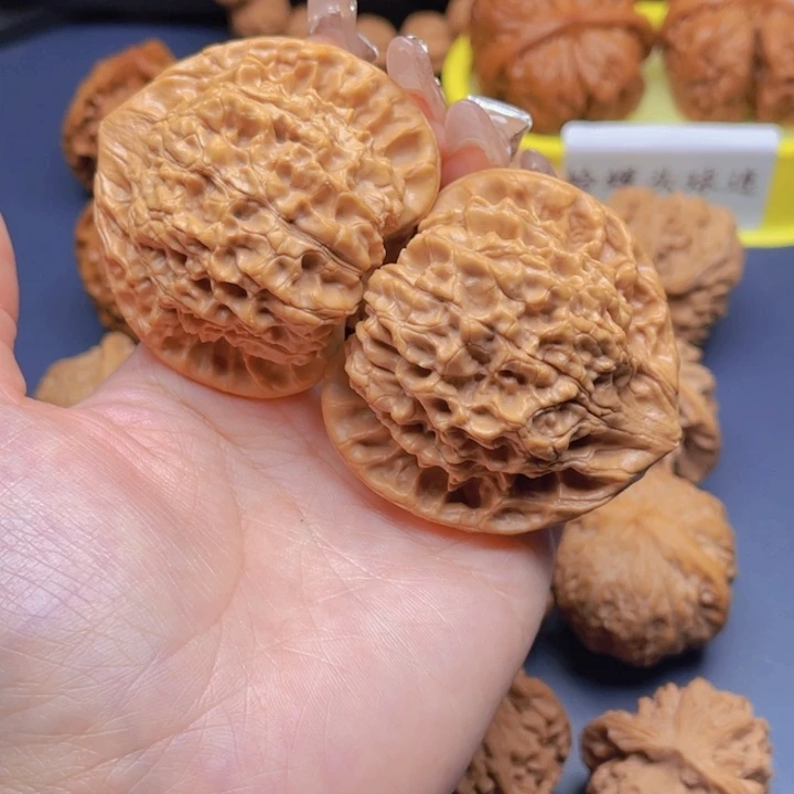 文玩核桃把件心**胖全品官帽