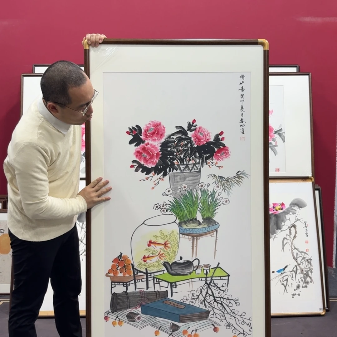 国画手绘作品160/80