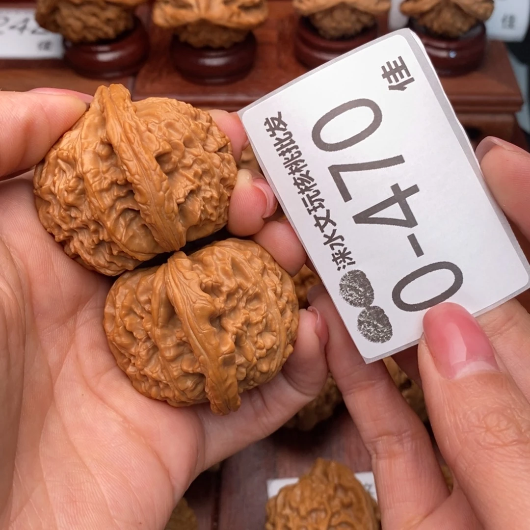 把件文玩核桃44闷白