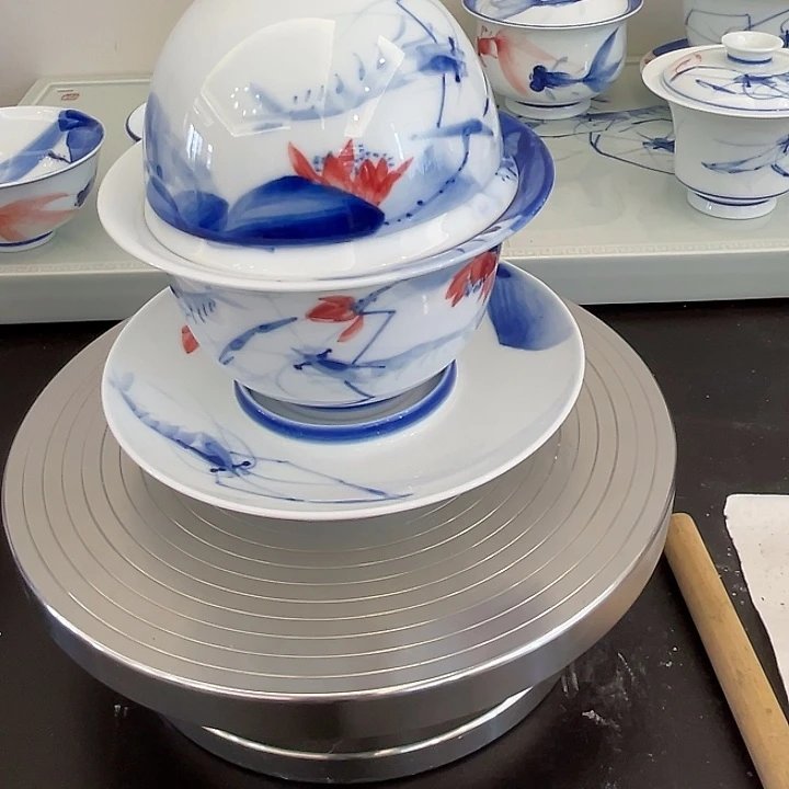 他***伯手工手绘陶瓷作品