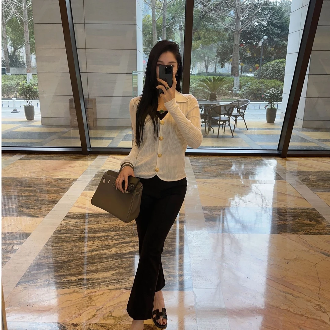 2025新款羊毛针织打底毛衣显瘦气质百搭春秋休闲时尚