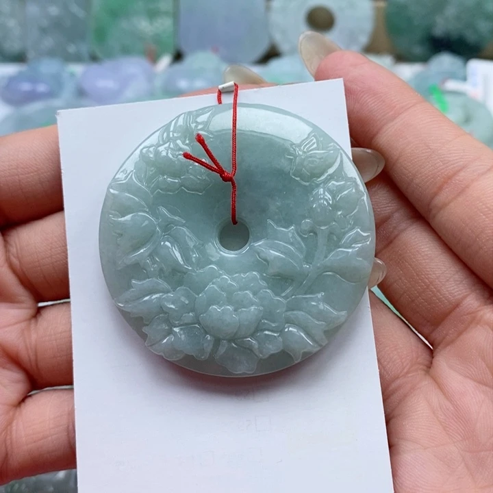颈饰未镶嵌翡翠天然翡翠ａ货
