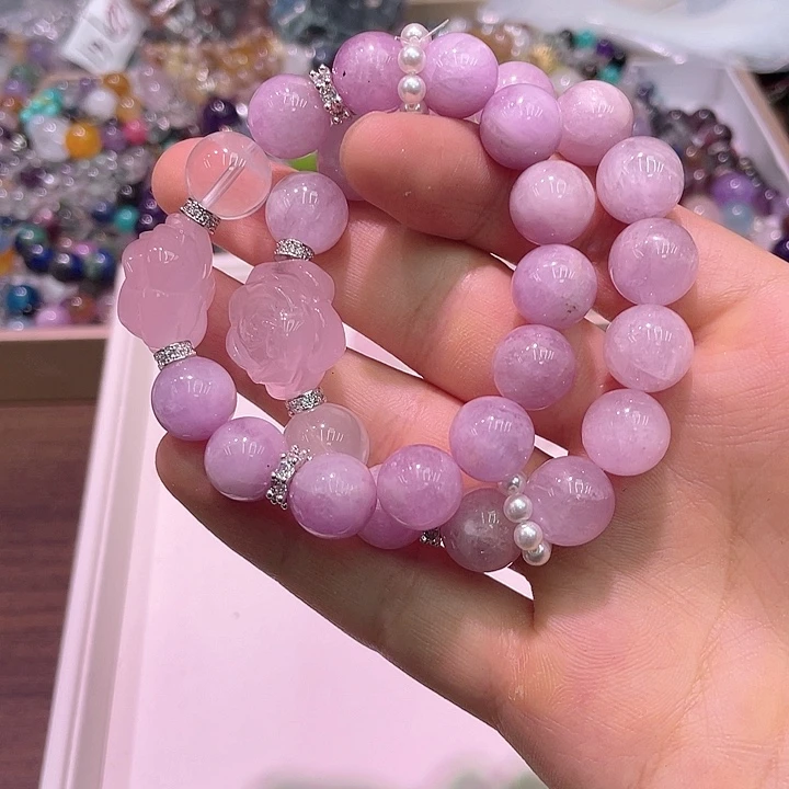 水晶手链未镶嵌紫锂辉的30