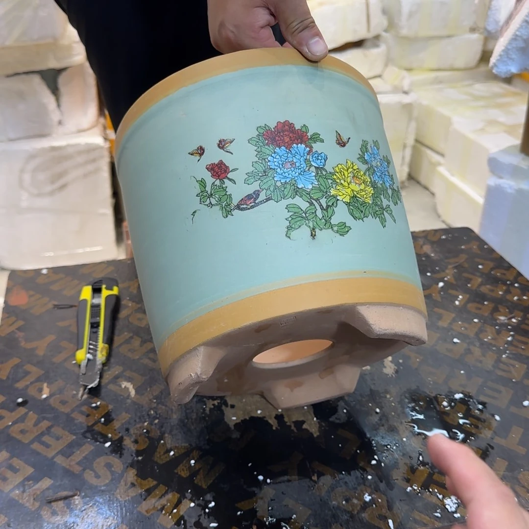 紫砂花盆口径24.22口径