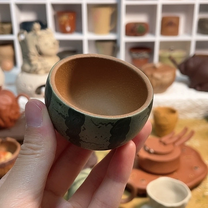 紫砂茶宠我****鸟西瓜主人杯