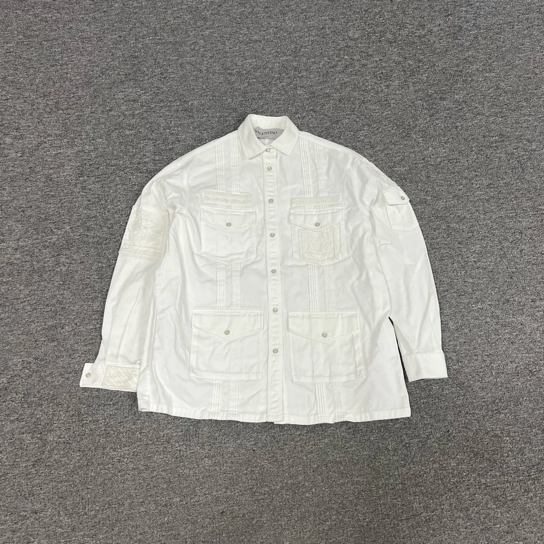 99新 Valentino/华伦天奴 华伦天奴 白色 牛仔 夹克外套 主线