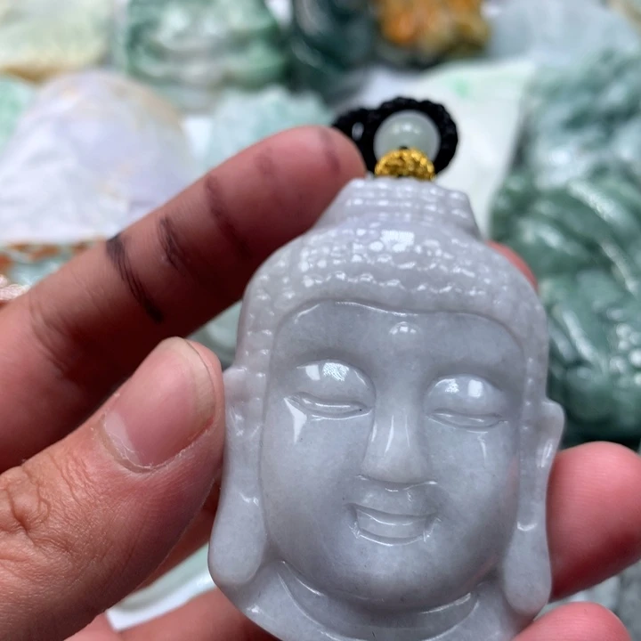 翡翠未镶嵌颈饰保真天然a货翡翠