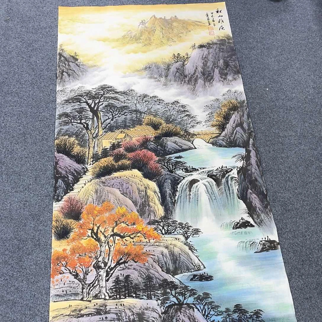 国国画作品小姐姐放漏…