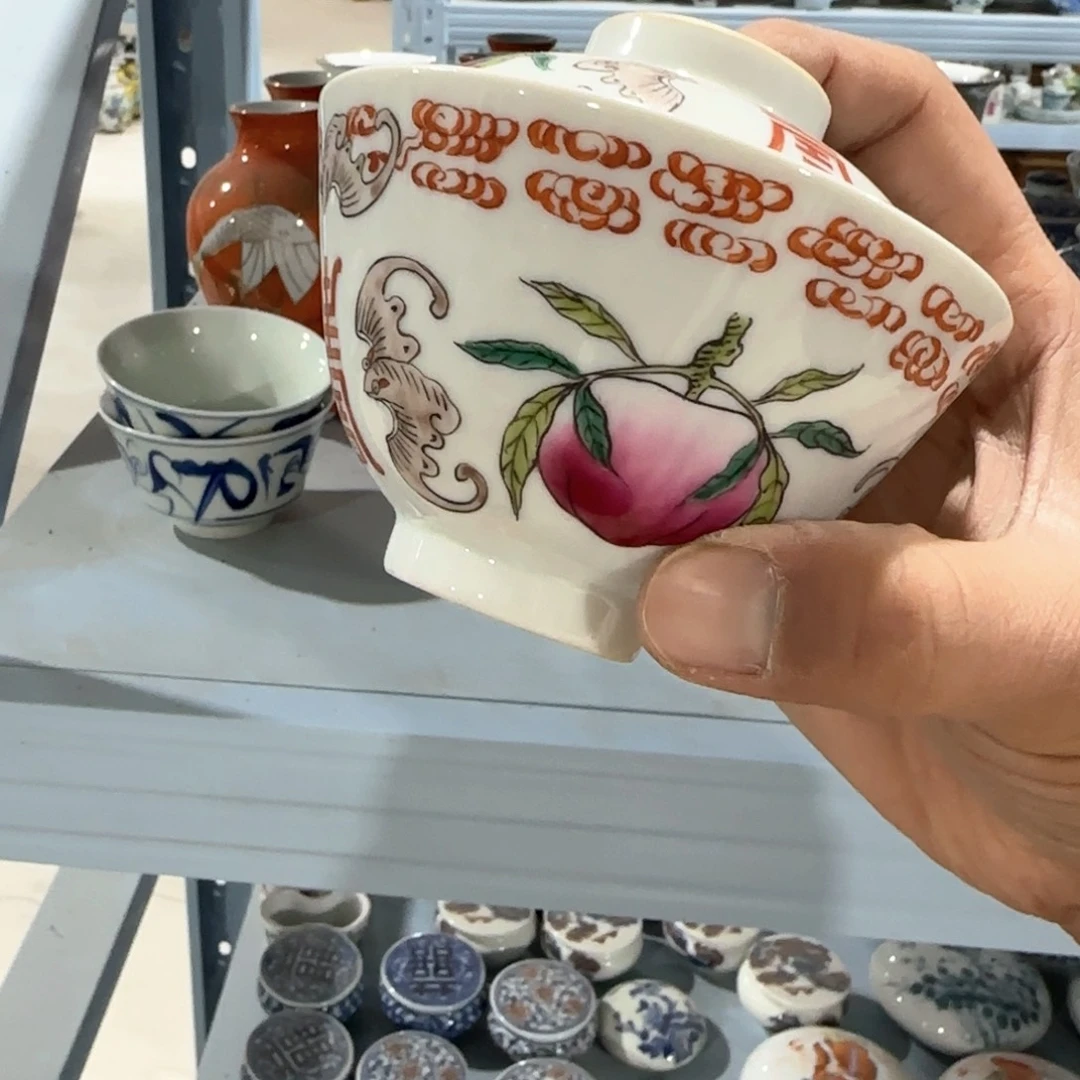 瓷片摆件手绘瓷器全部处理