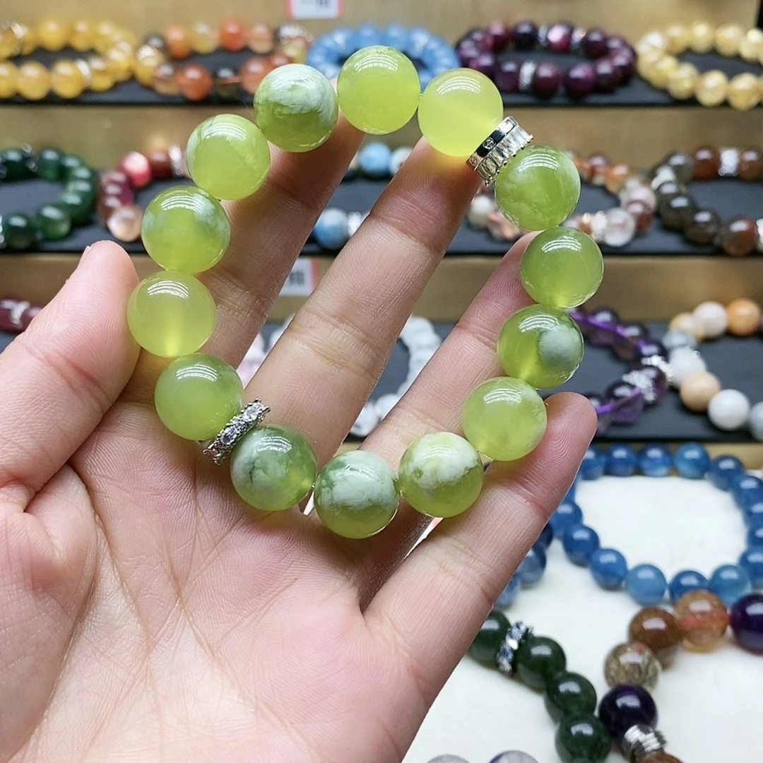 水晶手链未镶嵌青提奶盖