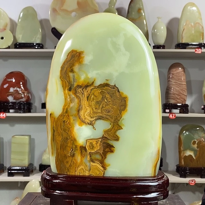 石材天然原石摆件