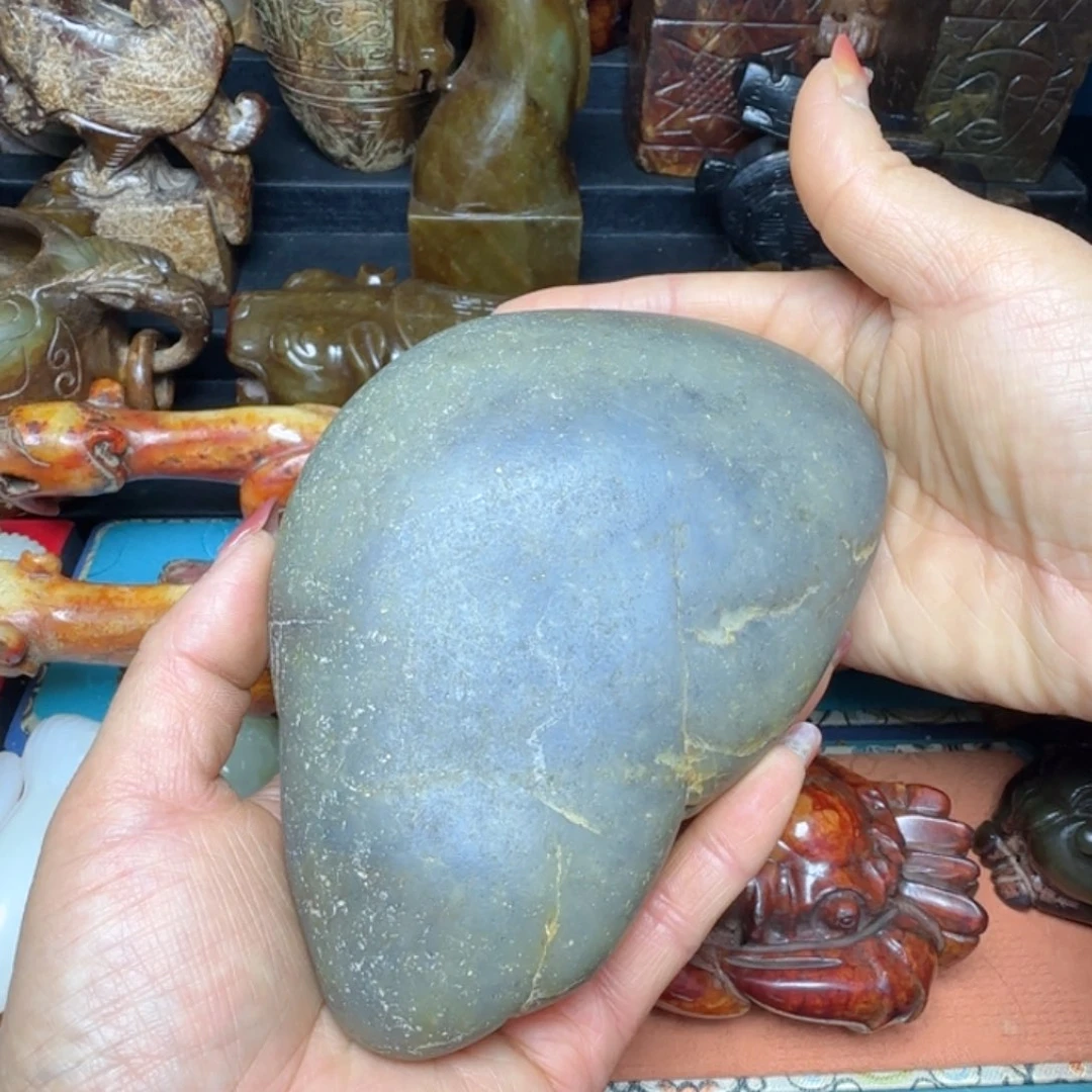 和田玉原石未镶嵌沙**柳