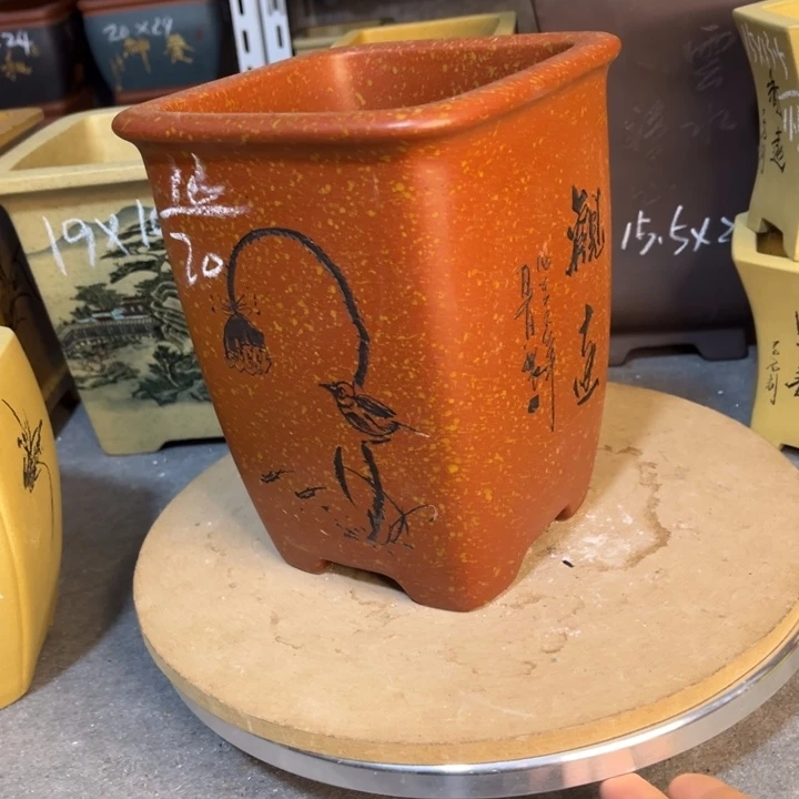 紫砂花盆紫砂花盆