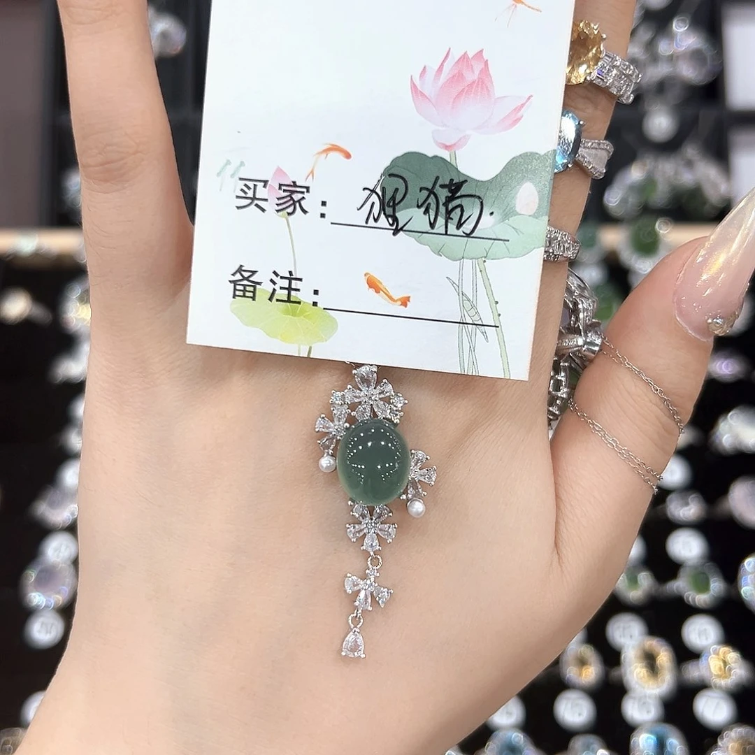 黄晶戒指银S925镀金镶嵌?**猫项链