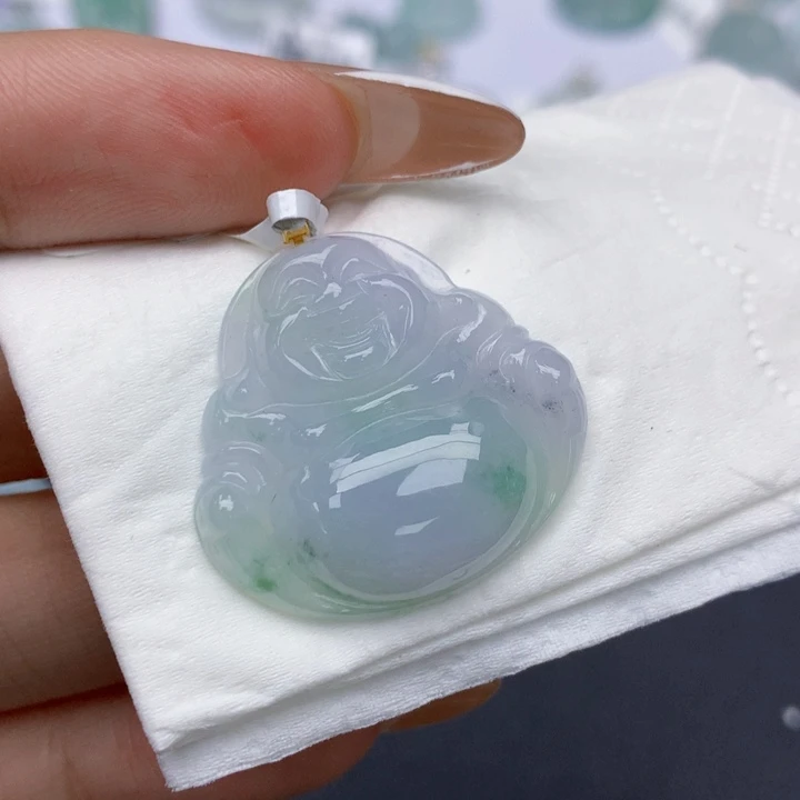 颈饰18K金镶嵌翡翠