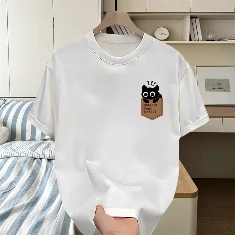 仓石一树潮牌卡通日系短袖t恤男夏季ins设计感重磅圆领情侣装半袖