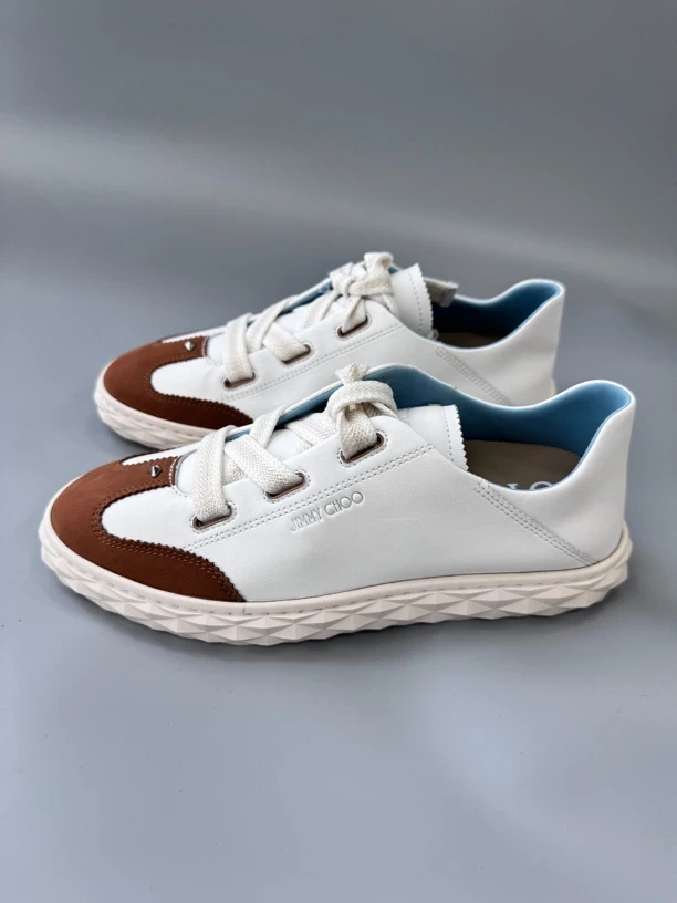 99新 JIMMY CHOO/吉米周 J131 拼色休闲鞋时尚修面皮