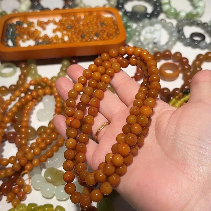 未镶嵌蛇纹石玉手串