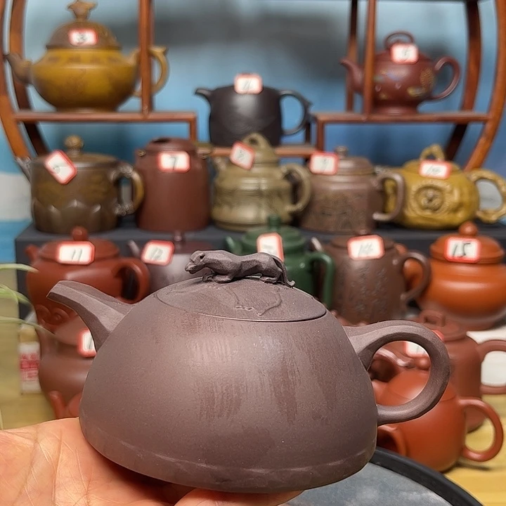 紫砂茶壶微瑕不带证书礼盒250cc