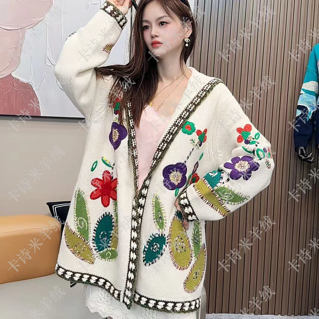 【卡诗米羊绒】24907大衣时尚山羊绒100%高定轻奢女款宽松上衣