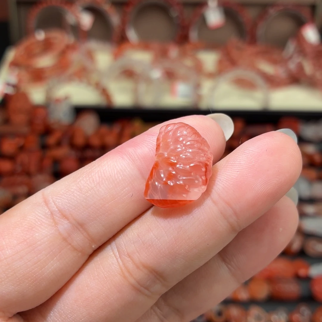 南红玛瑙未镶嵌颈饰橘子瓣