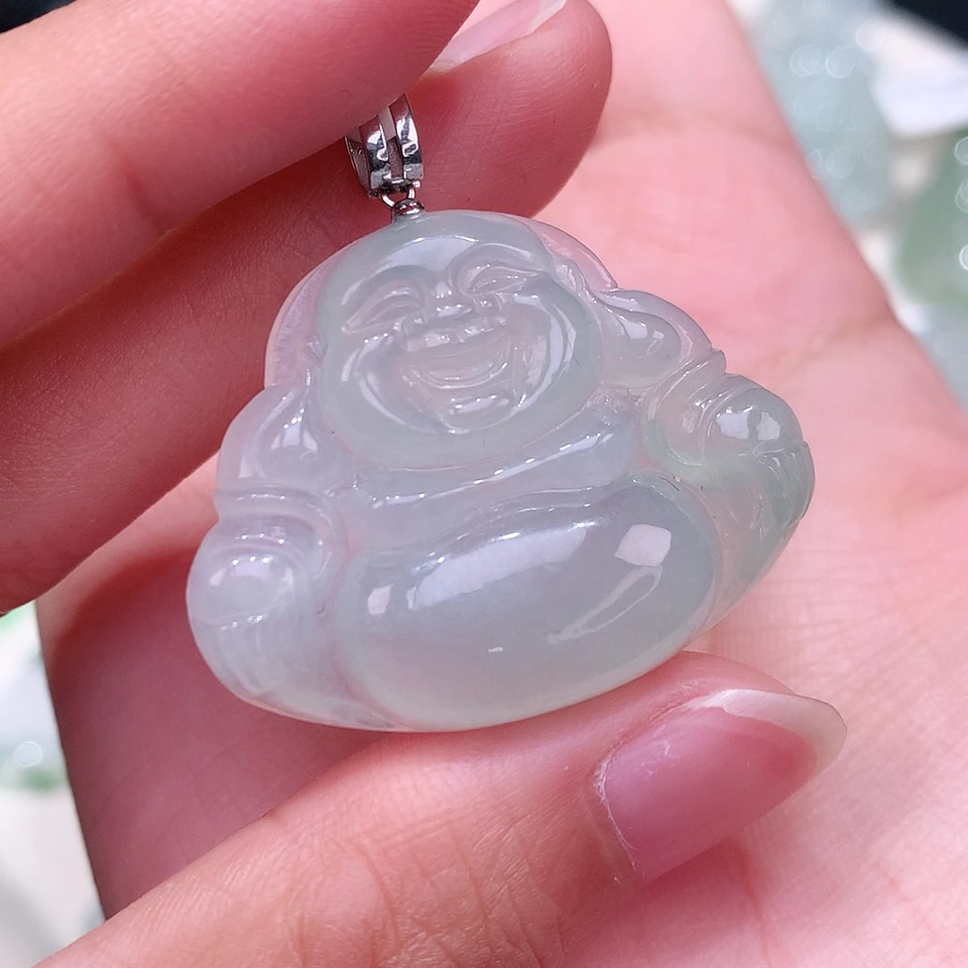 颈饰18K金镶嵌翡翠28-34.8-5.8