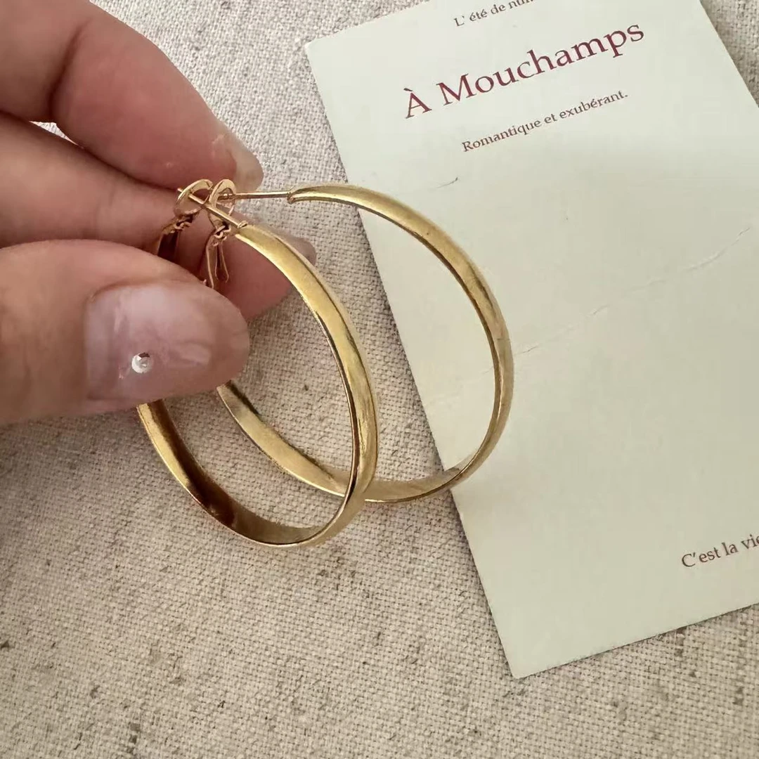 铜合金耳饰 【87】2025爆款气质轻奢百搭简约精致网红设计师耳环