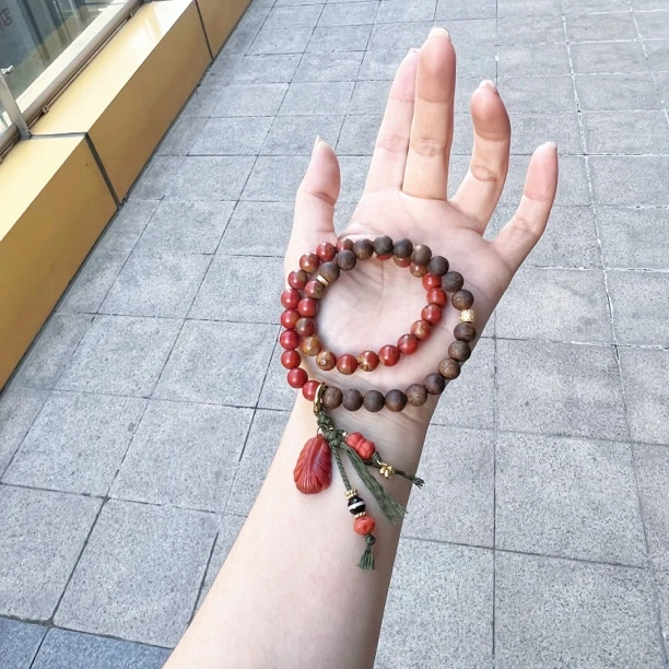 【狒狒珠宝】扶光 | 南红包浆双圈手串 多样性发货