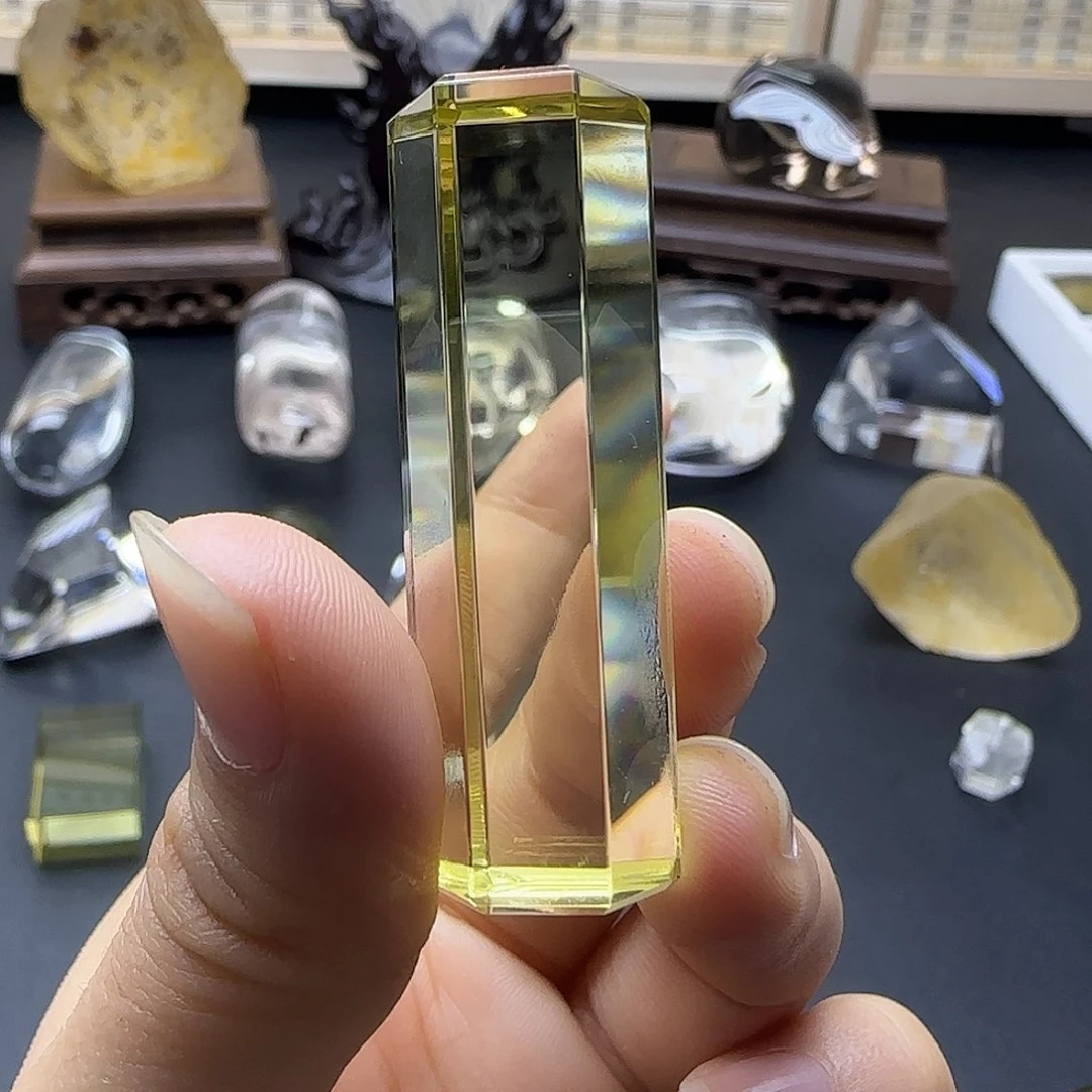 水晶天然摆件未镶嵌轮*