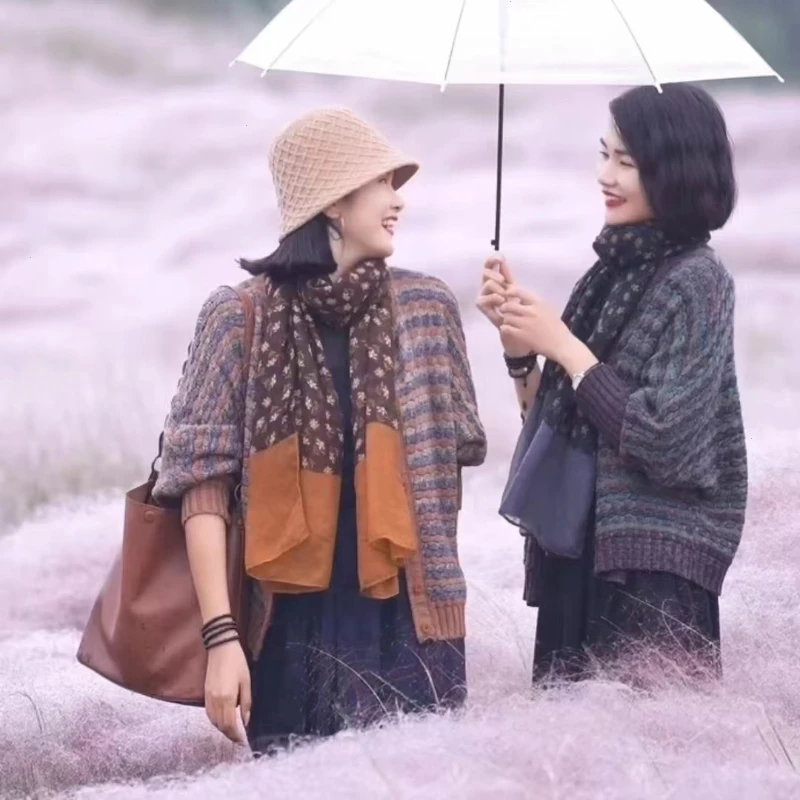 【K5】2025新款女士针织衫开衫毛衣外套短款上衣女装