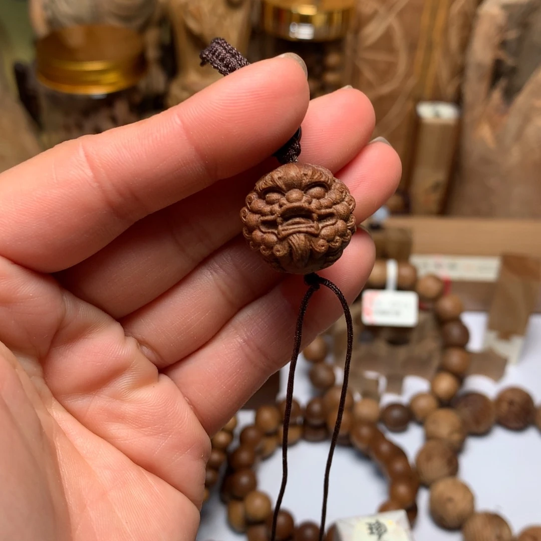檀香木手串/手链老山檀香貔貅雕刻件
