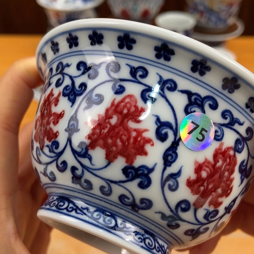 手绘现代茶具非古董