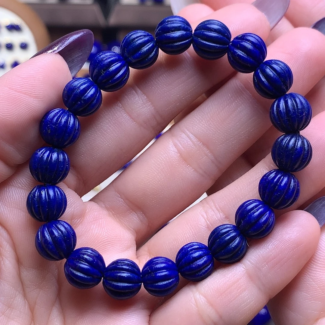 青金石未镶嵌9.6m瓜珠