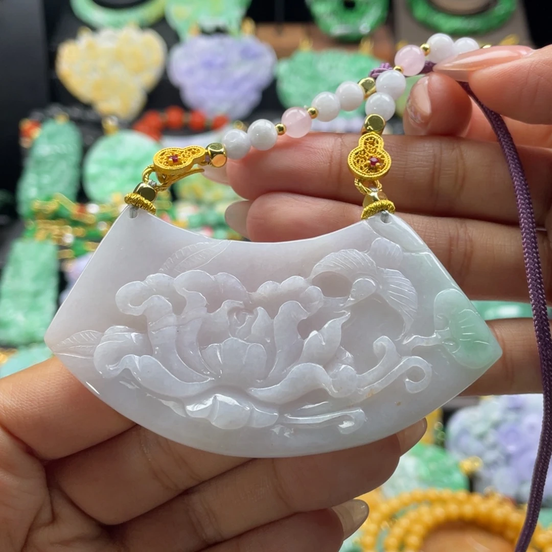 翡翠未镶嵌颈饰代编织