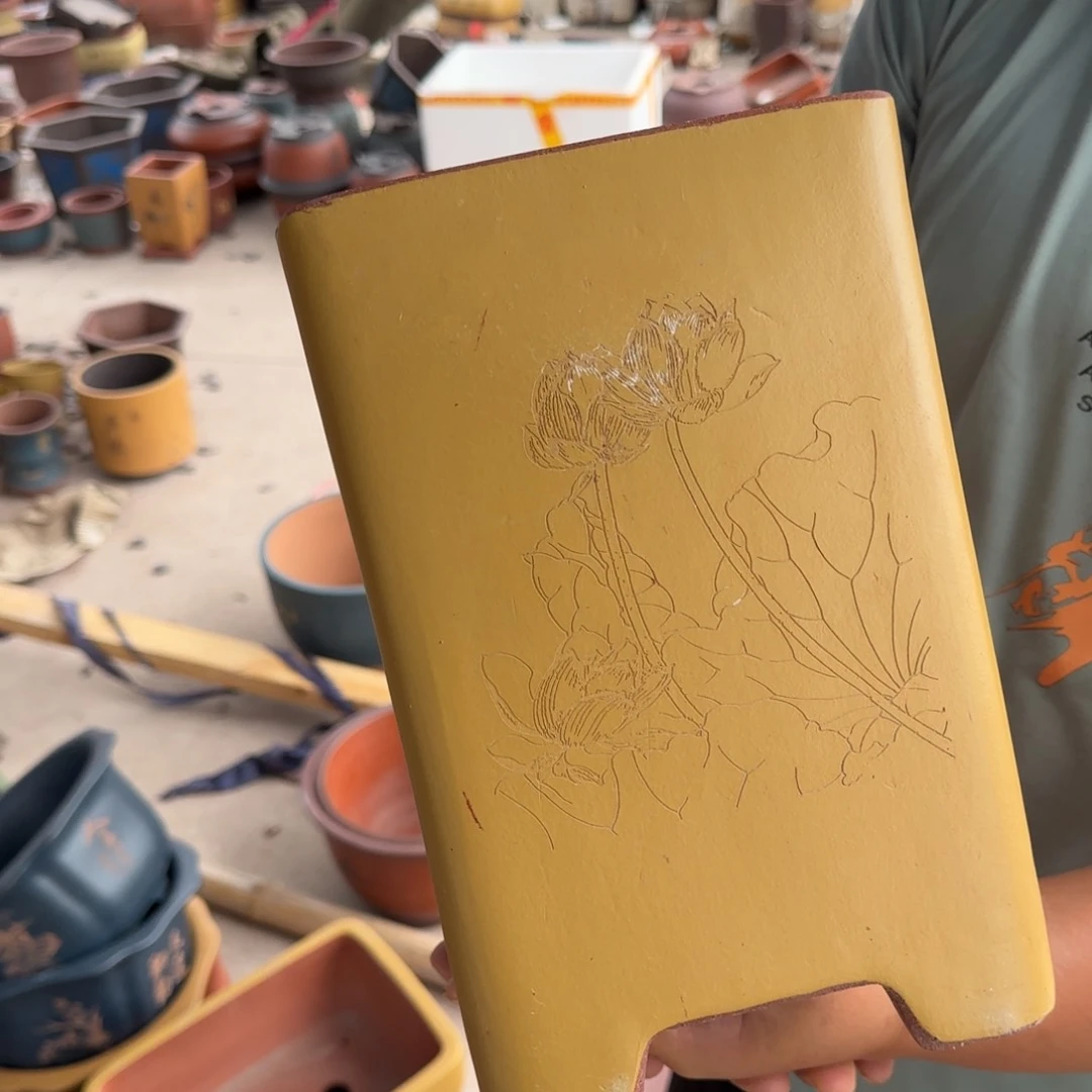 紫砂花盆口径14.22口径