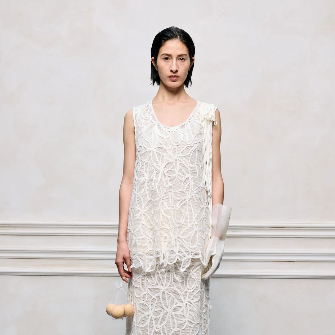 【顾文婷推荐】YOUWEI有尾25 主题面条盘花绣背心 Y3325213