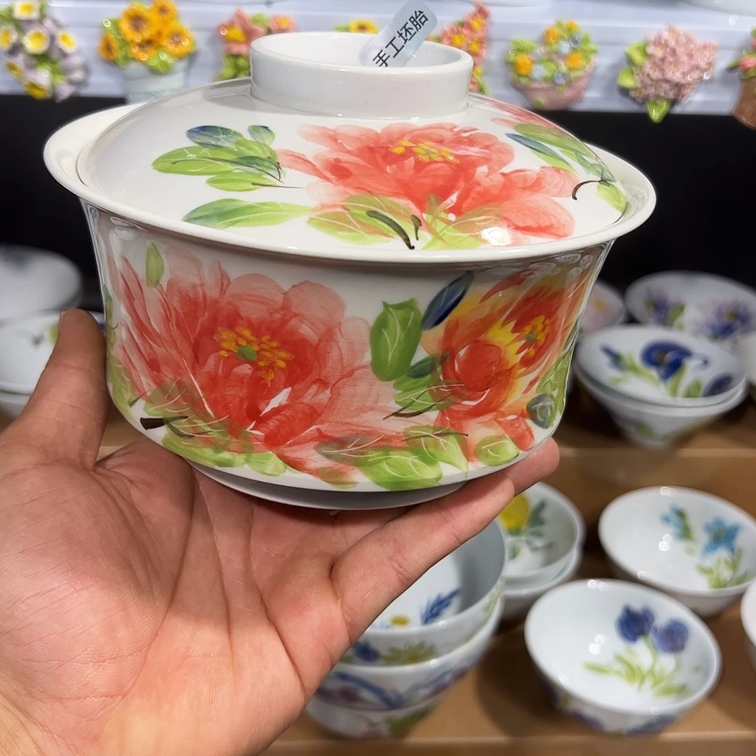 陶瓷景德镇手绘陶瓷大面碗