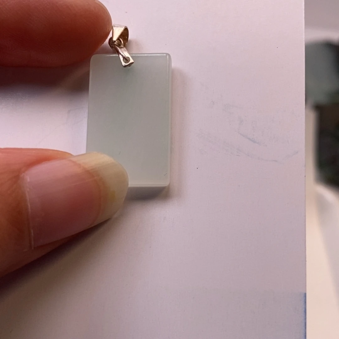 翡翠银S925镶嵌吊坠(不含链)