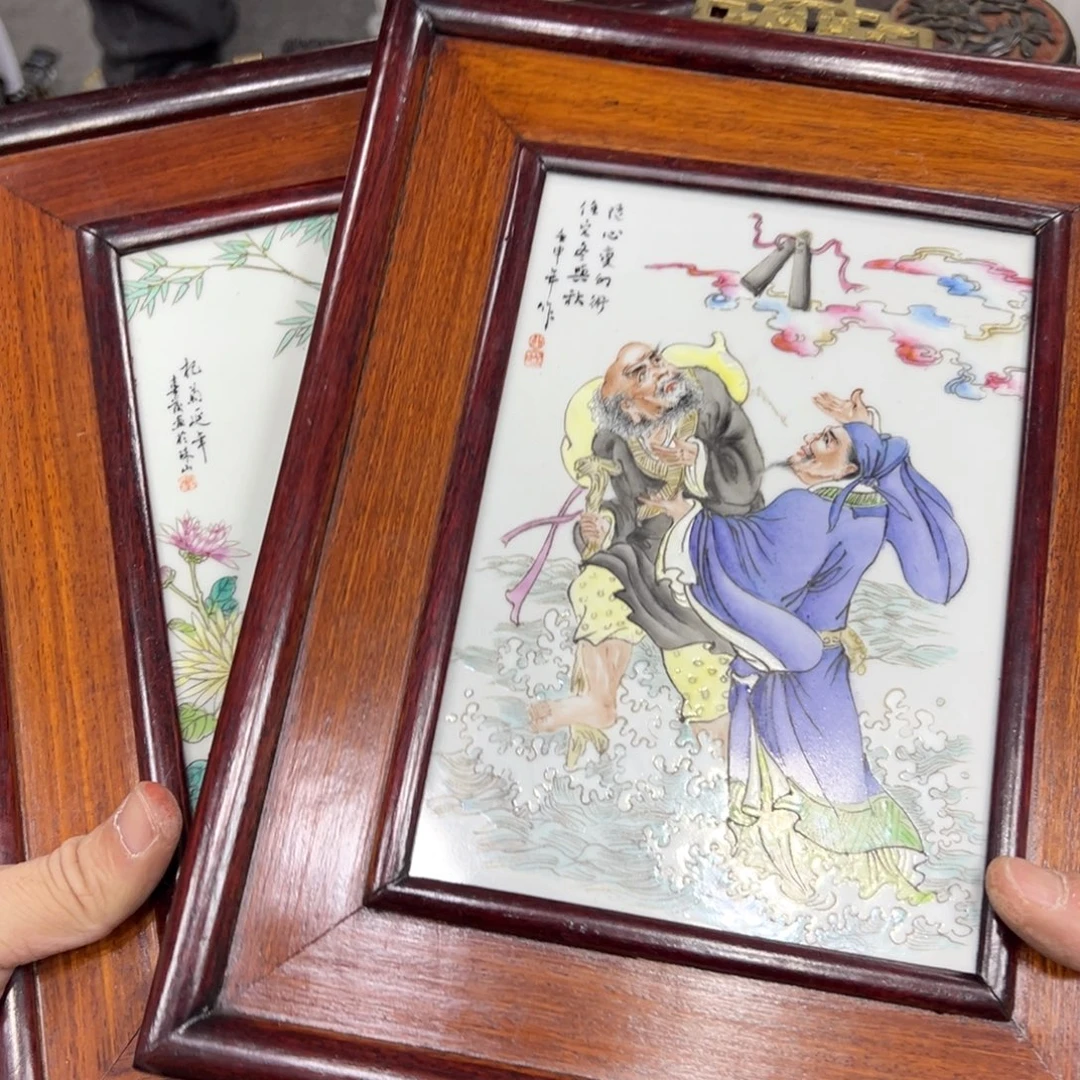 江***城陶瓷日本中古工艺品摆件