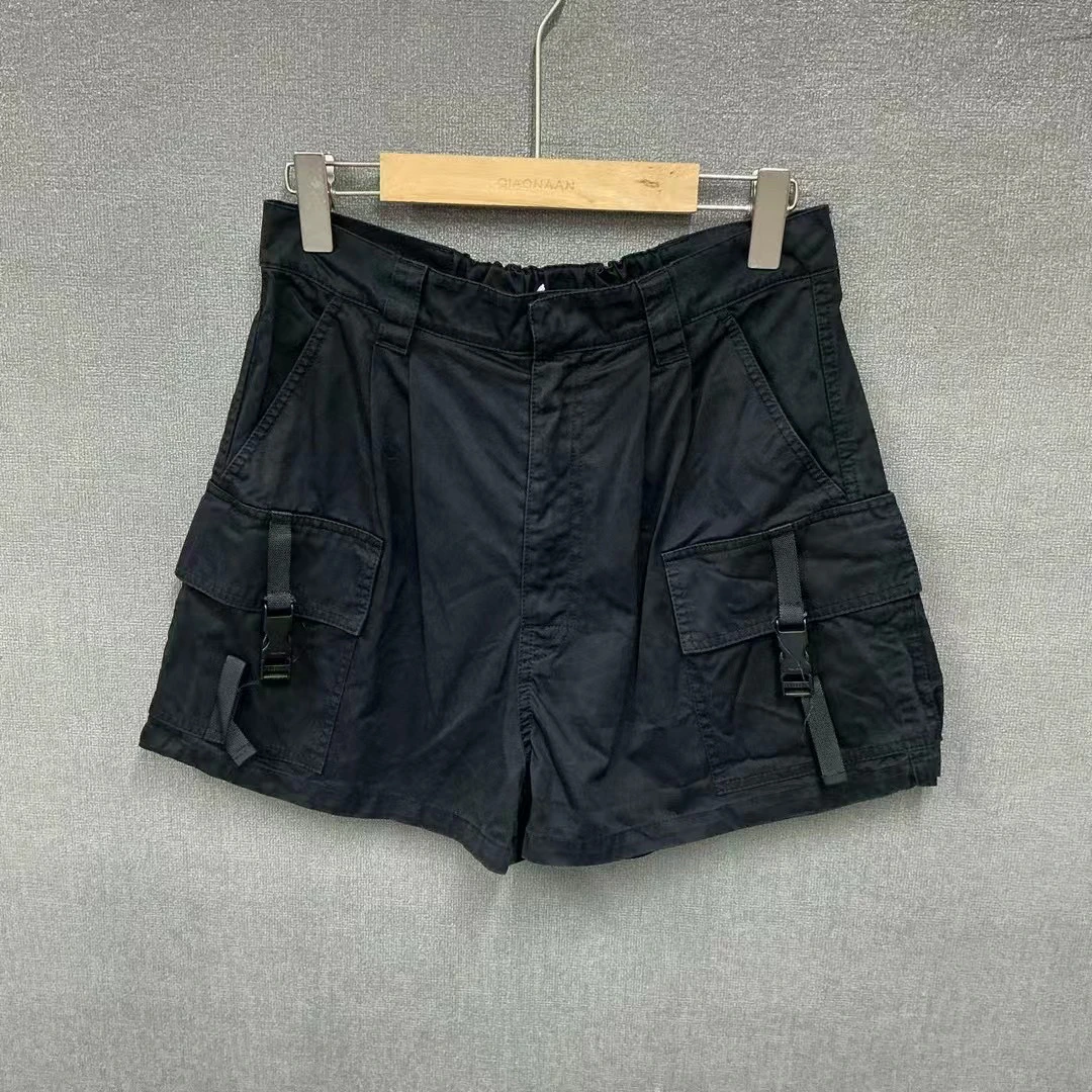 99新 MIU MIU/缪缪 背后印花logo工装短裤40码