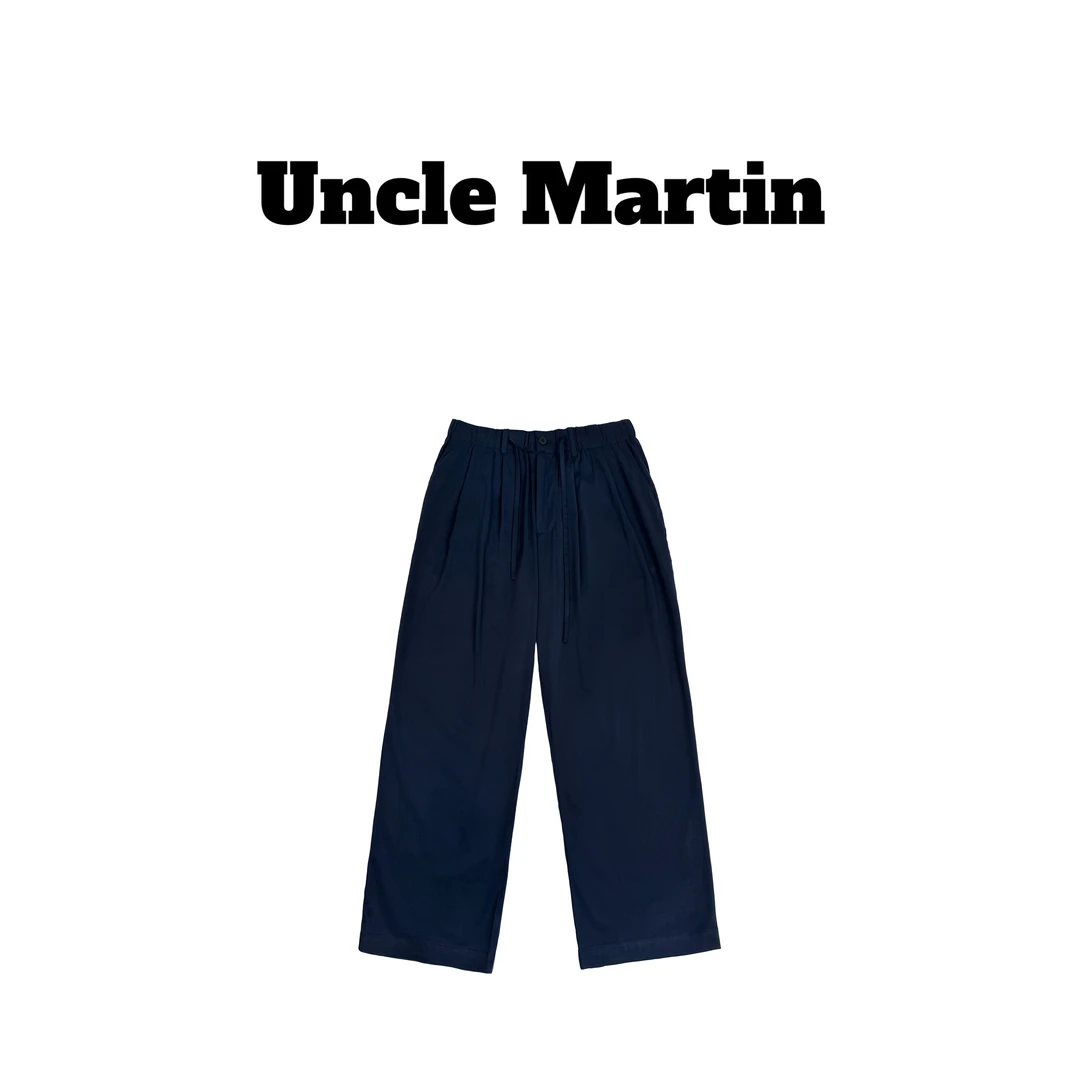 马丁叔叔 25新款垂感贡缎休闲裤199B spk