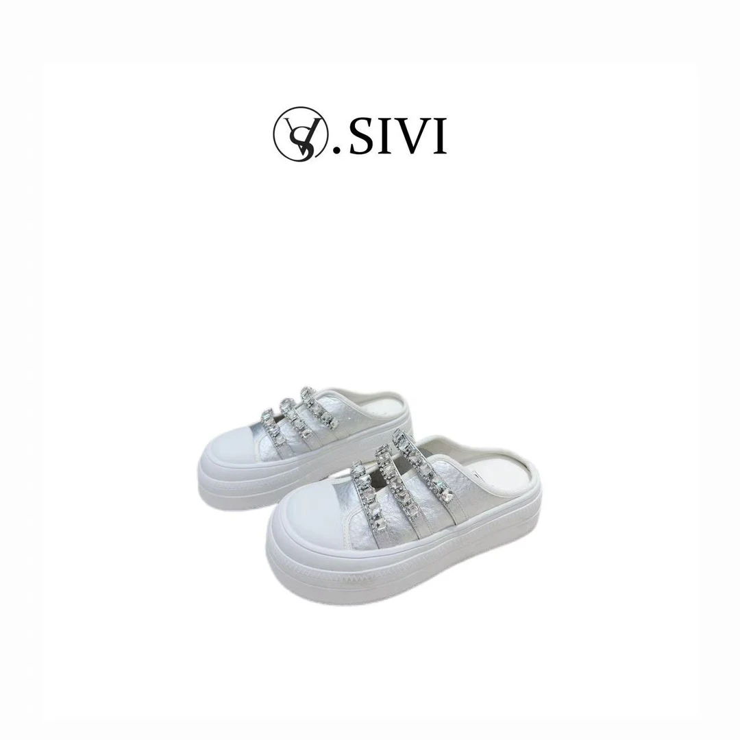 【熙薇品牌】2025新款休闲时尚气质百搭女士半拖拖鞋H1888