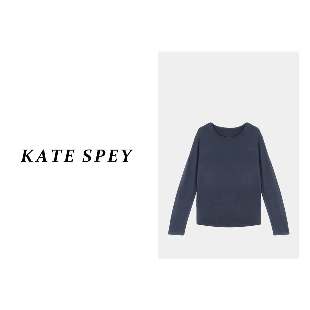 068#四色！圆领长袖弧摆T恤舒适百搭直筒打底上衣秋1-1272