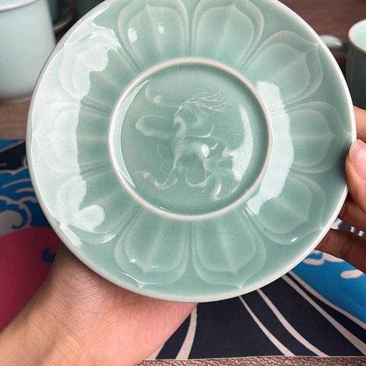 龙泉云间青瓷小米茶器