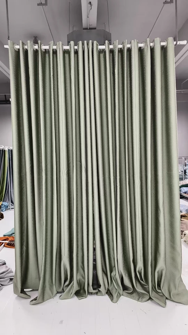 【贝爷家】10成品窗帘清货宽6米对开高2.7打孔一套