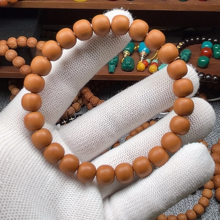 烟***烟猴头核桃手串黑8文玩