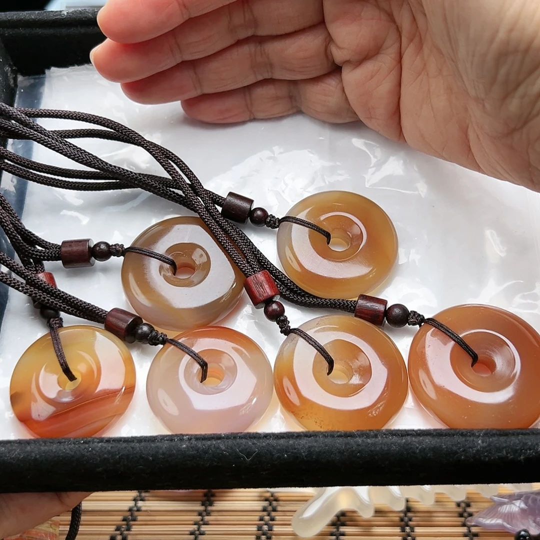 未镶嵌玛瑙/玉髓珠宝半成品随机6发一