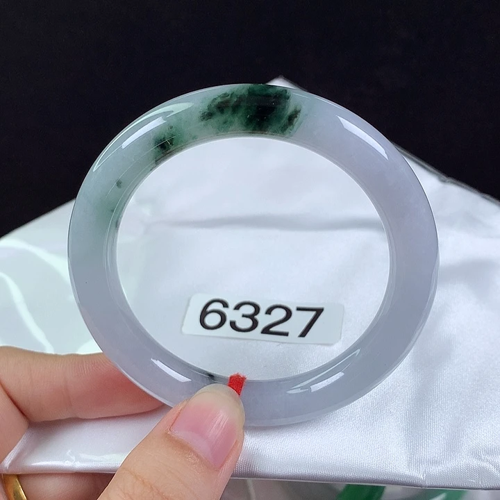 翡翠未镶嵌手镯55圈