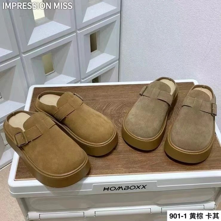 厚底勃肯鞋半拖松糕穆勒鞋